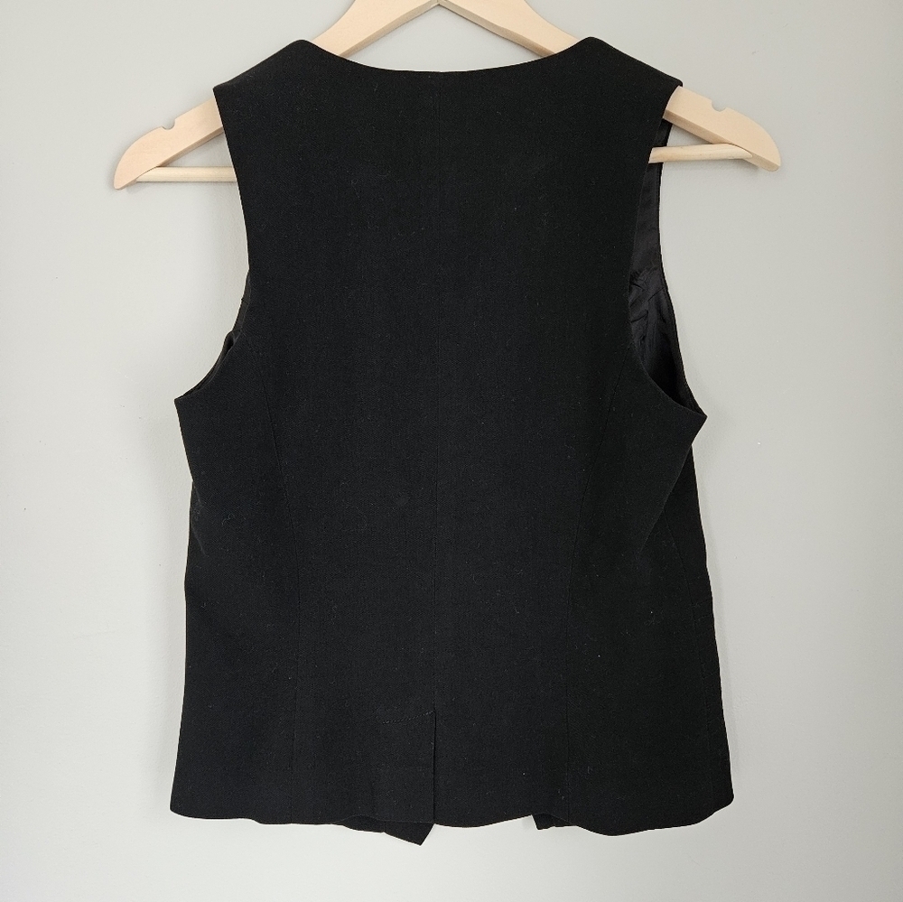 Vintage IDAO sleeveless black vest with zipper - Picture 6 of 7